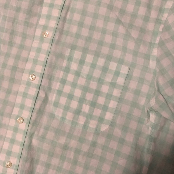Gitman Bros Shirt Men's Medium Checkered Plaid Green Button Down Casual Dadcore - Picture 3 of 6